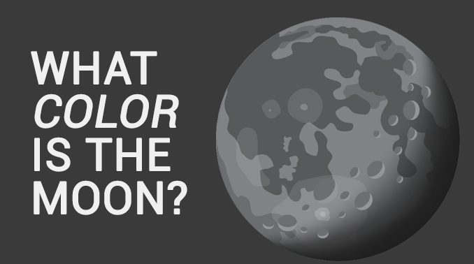 月亮是什么颜色的
